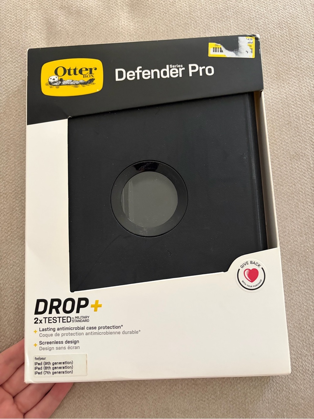 OtterBox Defender Pro Black Tablet Case with Rotating Kickstand